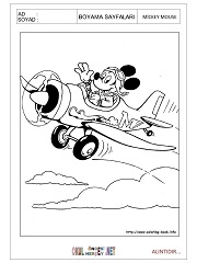 Mickey Mouse boyama sayfaları